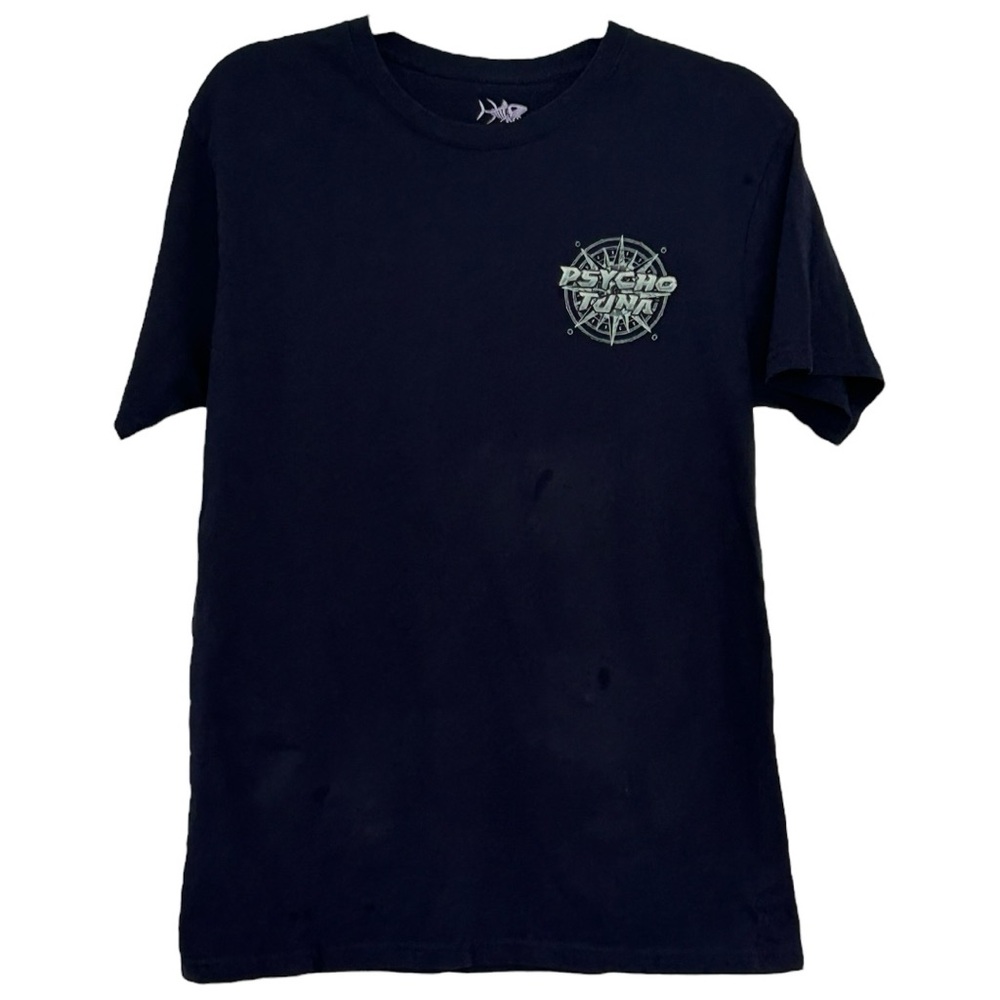 Psycho Tuna Men's Navy Graphic Short Sleeve Tee Shirt  Sz M‎